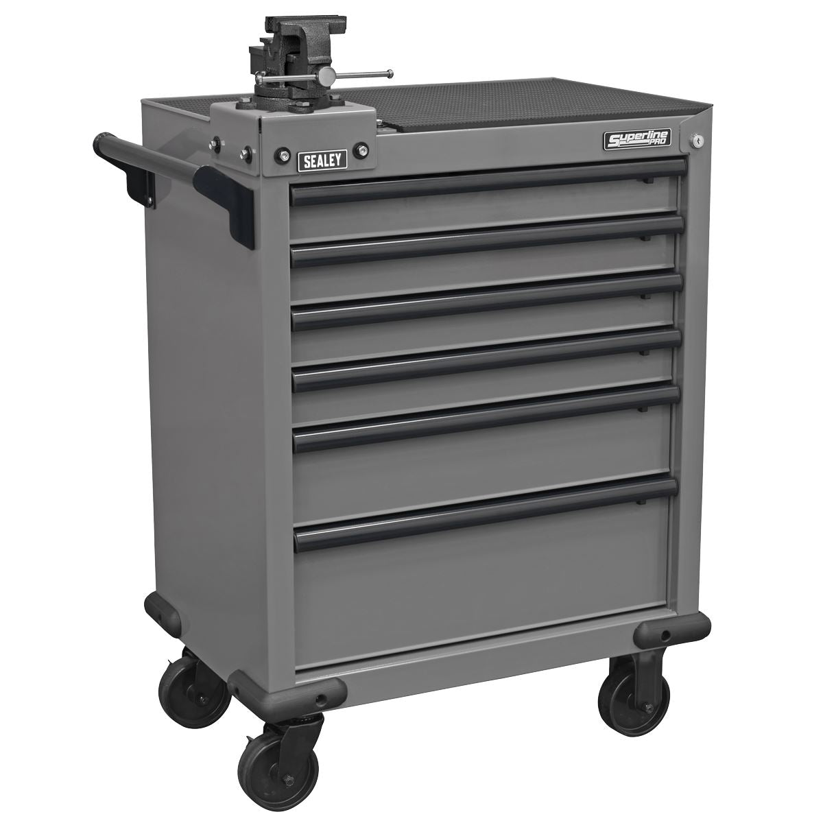 Sealey Superline PRO&reg; Rollcab 6 Drawer with SG Swivel Base 100mm Vice APMWS2COMBO