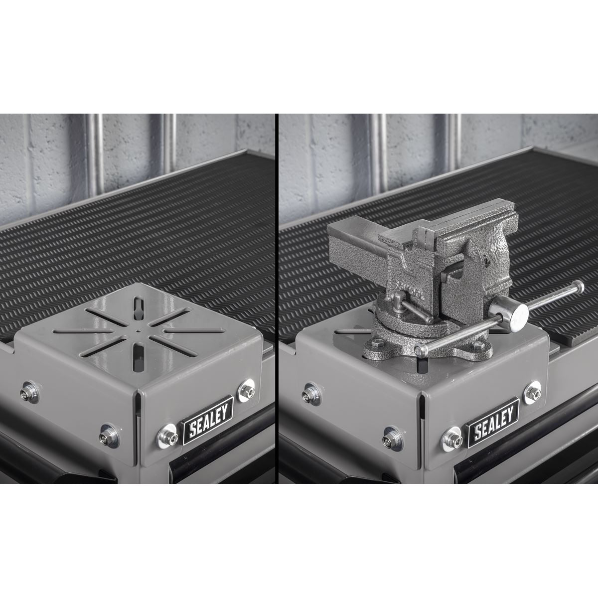Sealey Superline PRO&reg; Rollcab 6 Drawer with SG Swivel Base 100mm Vice APMWS2COMBO