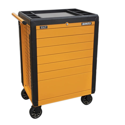 Sealey Rollcab 7 Drawer Push-To-Open - Orange APPD7O