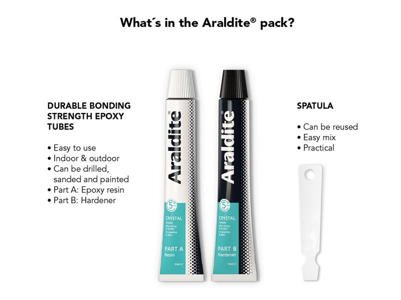 Araldite® Crystal Epoxy 2 x 15ml Tubes ARA400008