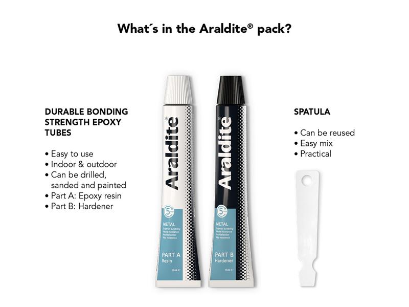 Araldite® Steel Epoxy 2 x 15ml Tubes ARA400010