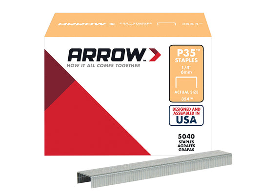 Arrow P35 Staples 6mm (1/4in) (Box 5040) ARRP3514