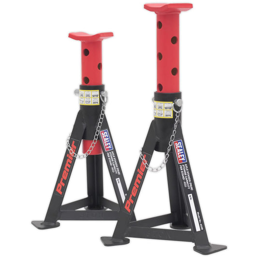 Sealey Axle Stands (Pair) 3 Tonne Capacity per Stand - Red AS3R