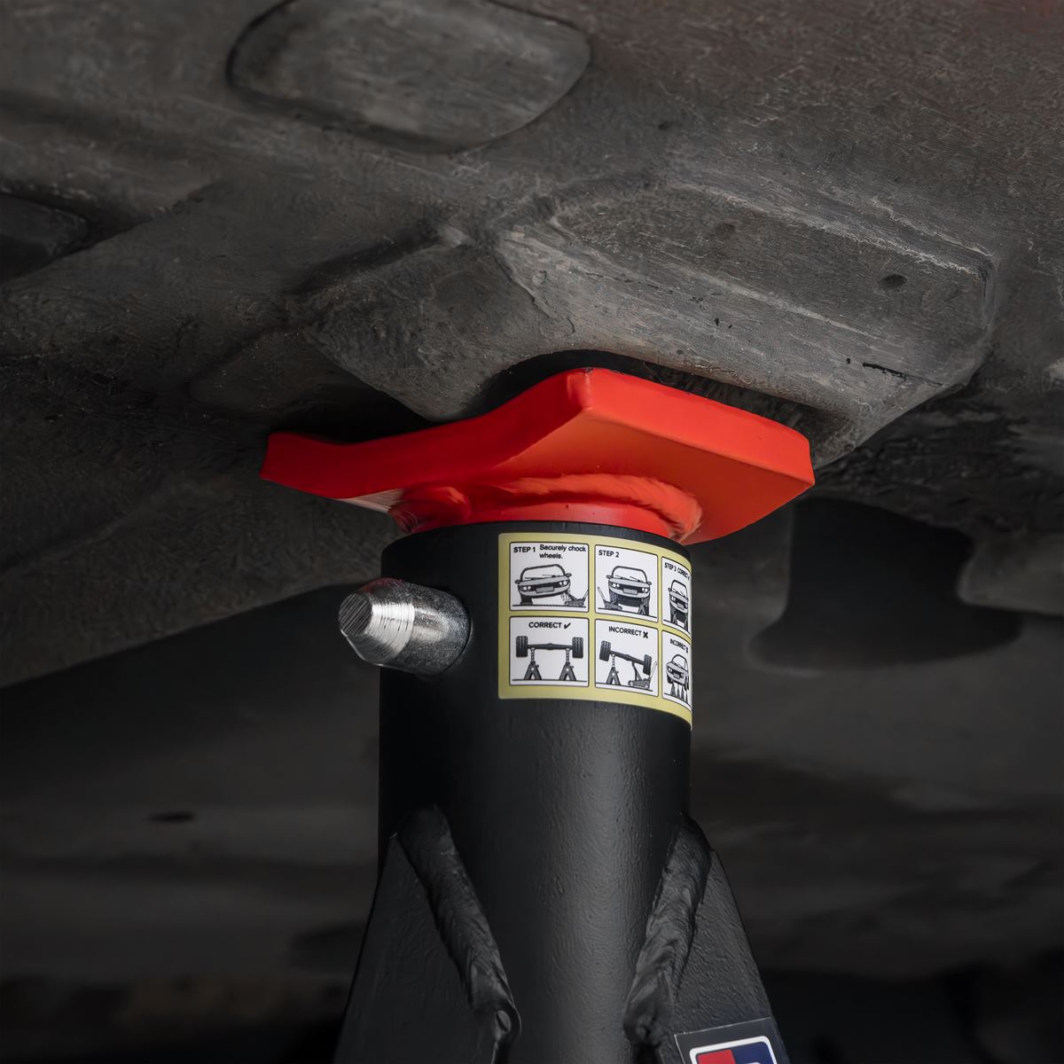 Sealey Axle Stands (Pair) 3 Tonne Capacity per Stand - Red AS3R