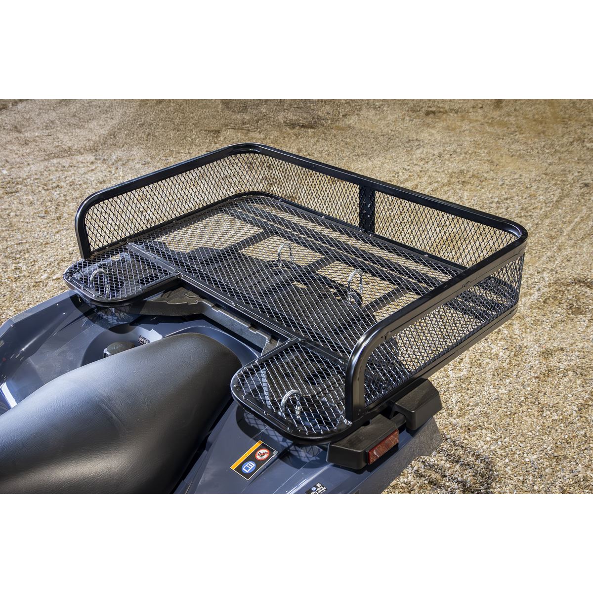 Sealey ATV Rear Cargo Rack 1040 x 735 x 200mm Metal Frame With Mesh ATCR01R