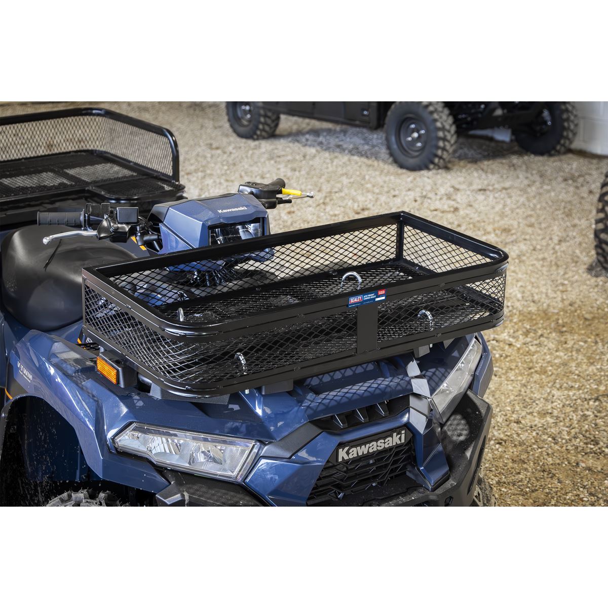 Sealey ATV Front Cargo Rack 915 x 440 x 160mm Metal Frame With Mesh ATCR02F