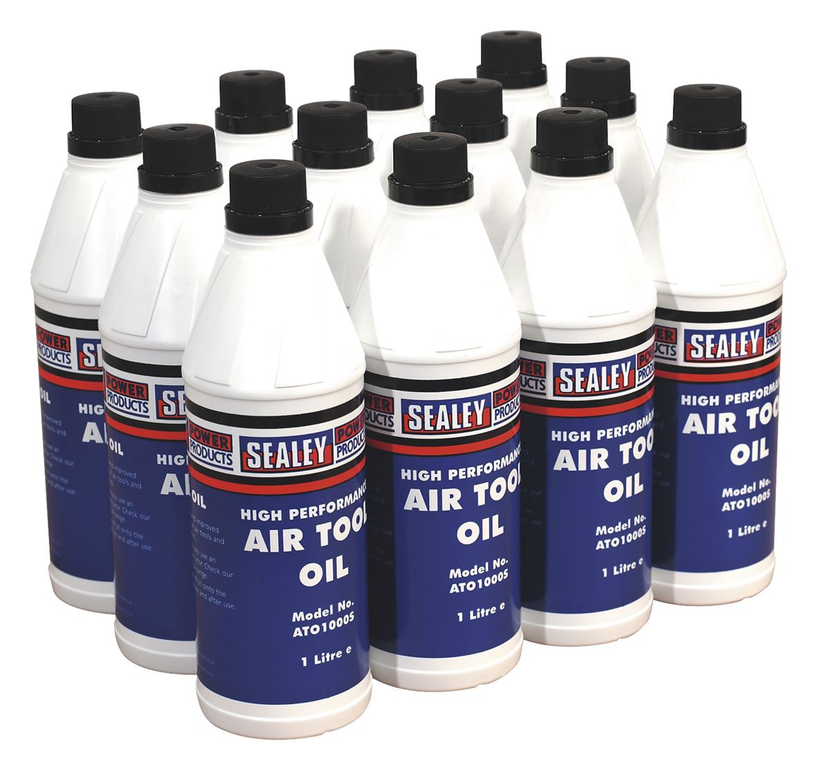 Sealey Air Tool Oil 1L Pack of 12 For Maintaining Power Tools ATO/1000