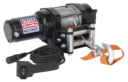Sealey ATV/Quad Recovery Winch 1135kg (2500lb) Line Pull 12V ATV1135