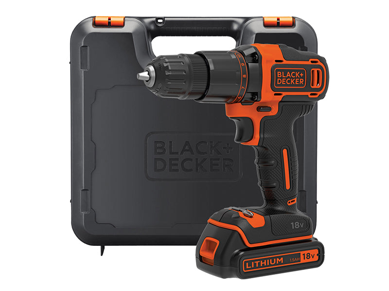 BLACK + DECKER BCD700S1K 2 Gear Combi Drill 18V 1 x 1.5Ah Li-ion B/DBCD700S1K