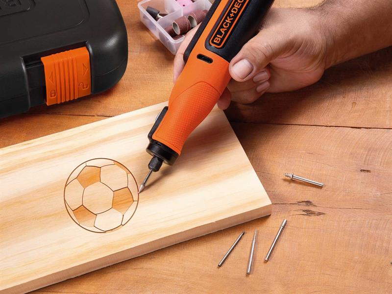 BLACK DECKER Rotary Tool 7.2V 52 Accessories In A Kit Box Lithium B/DBCRT8IK