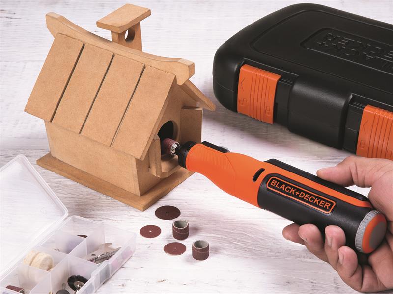 BLACK DECKER Rotary Tool 7.2V 52 Accessories In A Kit Box Lithium B/DBCRT8IK