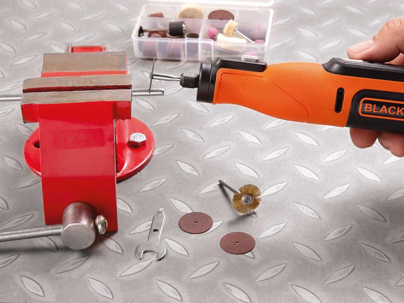 BLACK DECKER Rotary Tool 7.2V 52 Accessories In A Kit Box Lithium B/DBCRT8IK