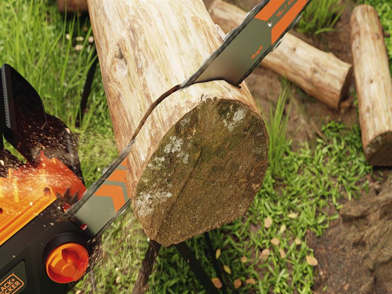 BLACK DECKER Chainsaw 40cm Bar 2200W 240V Lightweight Design BECS2245