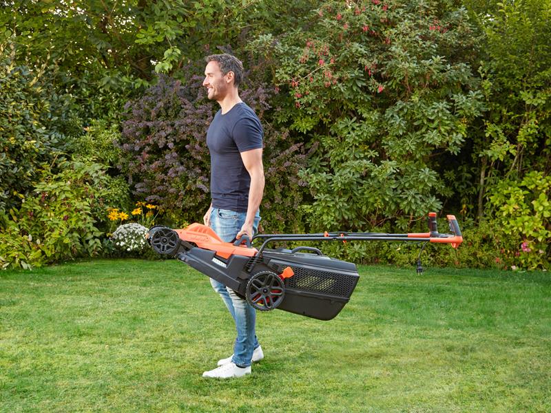 BLACK DECKER Mower With Bike Handle 42cm 1800W 240V BEMW481BH