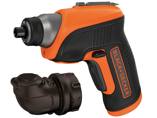 BLACK + DECKER CS3652LC Cordless Screwdriver & Right Angle Attachment 3.6V Li-ion B/DCS3652LC