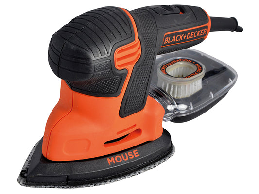 BLACK + DECKER KA2500K-GB Compact Mouse® Sander 120W 240V B/DKA2500K