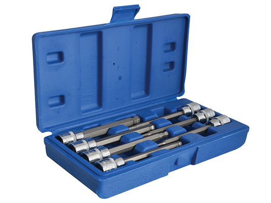 BlueSpot Tools 3/8in Drive Extra Long Hex Ball Socket Bit Set, 7 Piece B/S01510