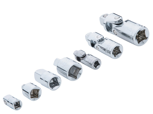 BlueSpot Tools Universal Joint & Adaptor Reducer Set 7 Piece ChromeB/S02076