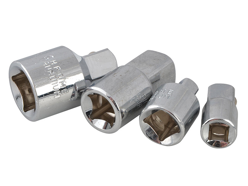 BlueSpot Tools Adaptor Reducer Set 4 Piece Chrome B/S02078