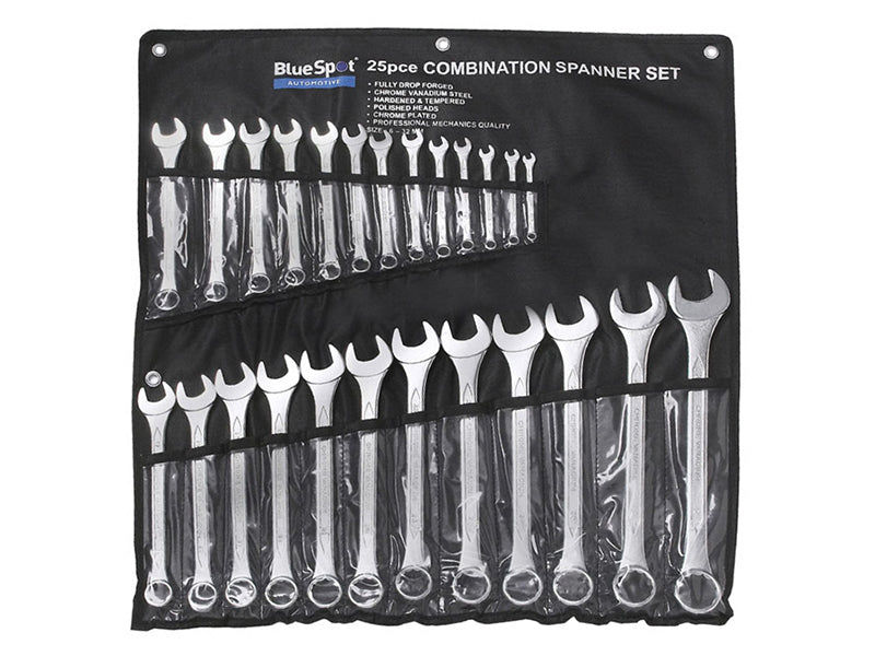 BlueSpot Tools Combination Spanner Set, 25 Piece B/S04131