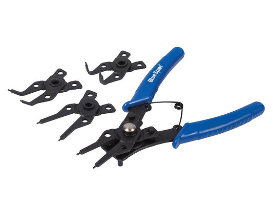 BlueSpot Tools 4-in-1 Circlip Pliers B/S08701