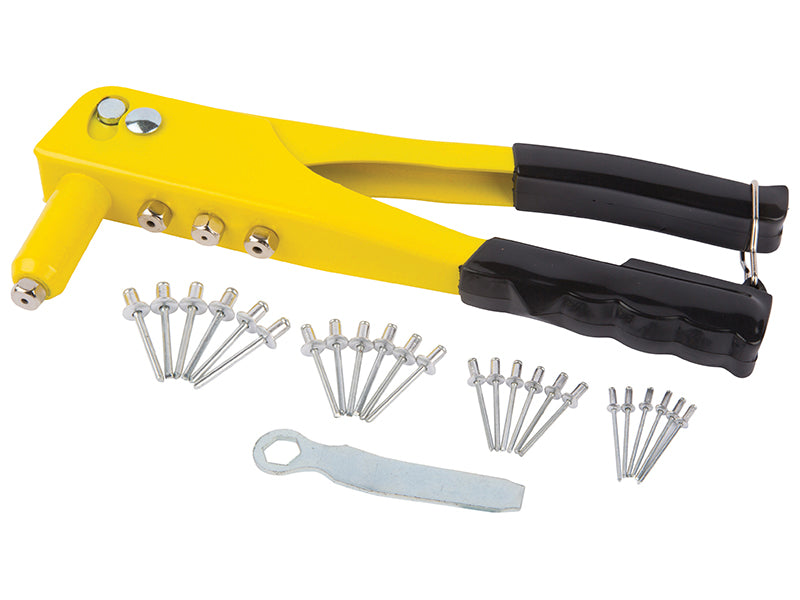 BlueSpot Tools Hand Rivet Gun + 60 Rivets B/S09101