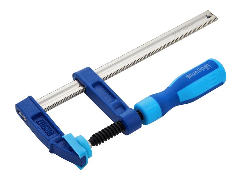 BlueSpot Tools Heavy Duty F-Clamp 50 x 150mm Opening 150mm Depth 50mm B/S10036