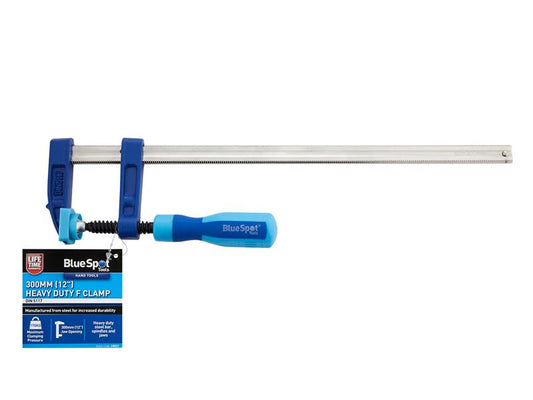 BlueSpot Tools Heavy Duty F-Clamp 50 x 300mm Opening 300mm Depth 50mm B/S10037