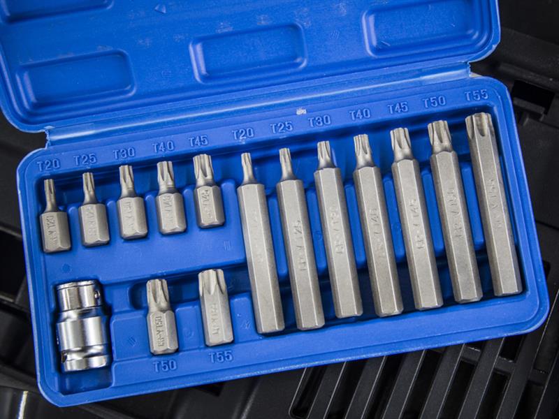 BlueSpot Tools TORX Bit Set, 15 Piece B/S1511