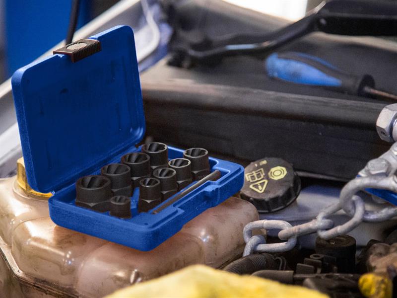 BlueSpot Tools Bolt Remover Set 9-19mm 10 Piece B/S1539