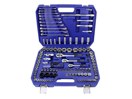 BlueSpot Metric Imperial Socket Set 1/2in 3/8in & 1/4in 120 Pieces B/S1583