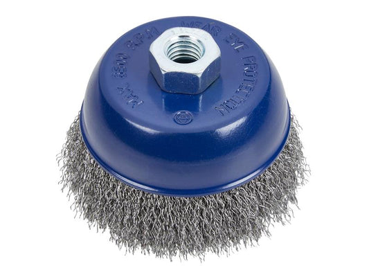 BlueSpot Steel Wire Cup Brush 100mm M14 X 2 Fitting B/S19218