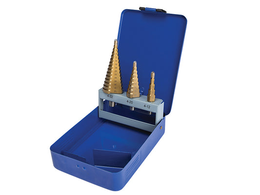 BlueSpot Tools Step Drill Set 4-32mm 3 Piece B/S20504