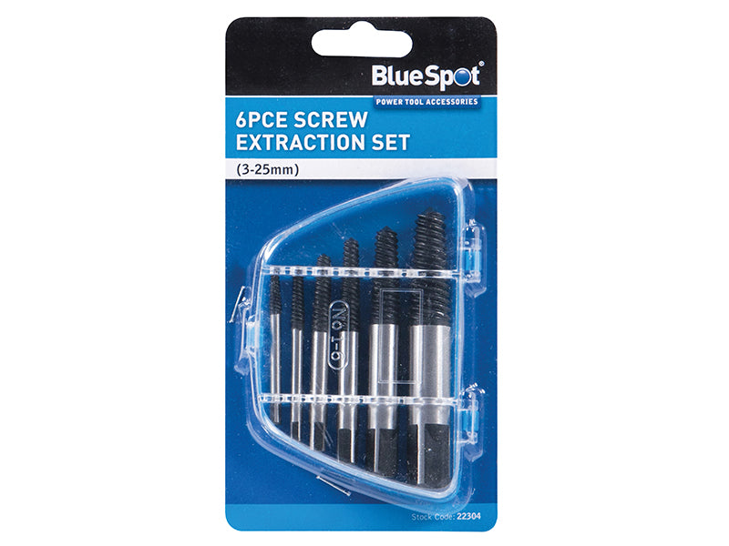 BlueSpot Tools Screw Extractor Set, 6 Piece B/S22304