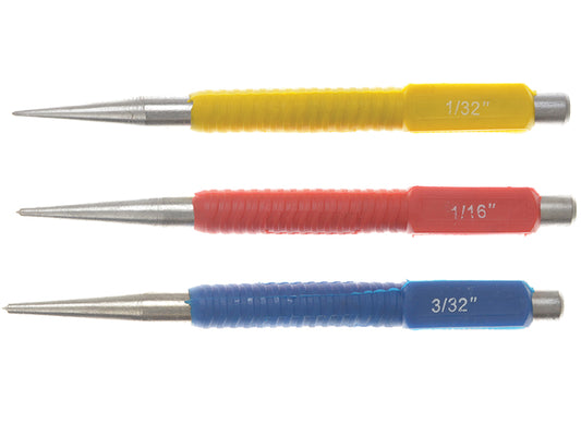BlueSpot Tools Centre Punch Set, 3 Piece B/S22441