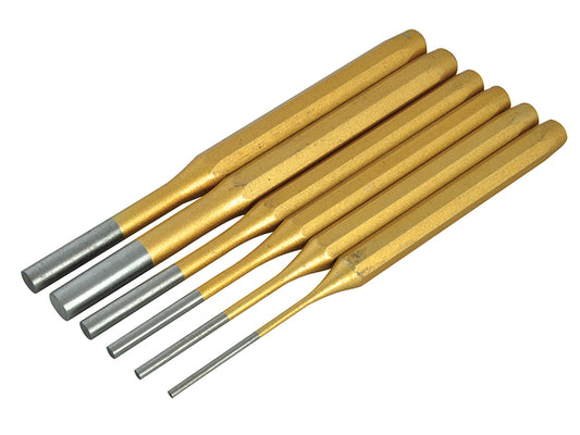 BlueSpot Tools Gold Pin Punch Set 6 Piece B/S22449