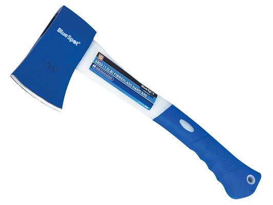 BlueSpot Tools Hand Axe Fibreglass Handle 680g 1.1/2 lb Rubber Grip B/S26600