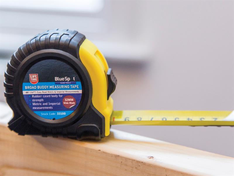 BlueSpot Tools Broad Buddy Pocket Tape 8m/26ft (Width 32mm) B/S33100
