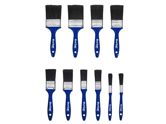 BlueSpot Synthetic Workshop Paint Brush Set 10 Piece B/S36018
