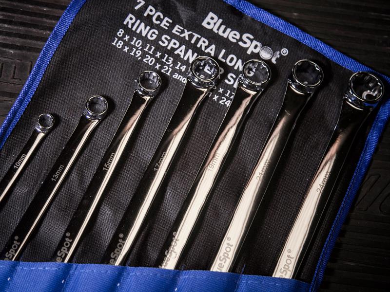 BlueSpot Tools Extra Long Ring Spanner Set, 7 Piece B/S4305