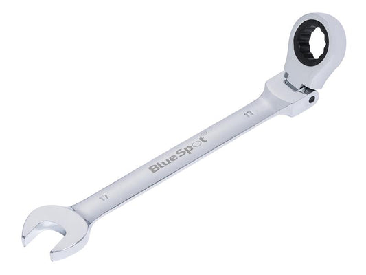 BlueSpot Tools 180° Flexible Head Ratchet Spanner 17mm B/S5113