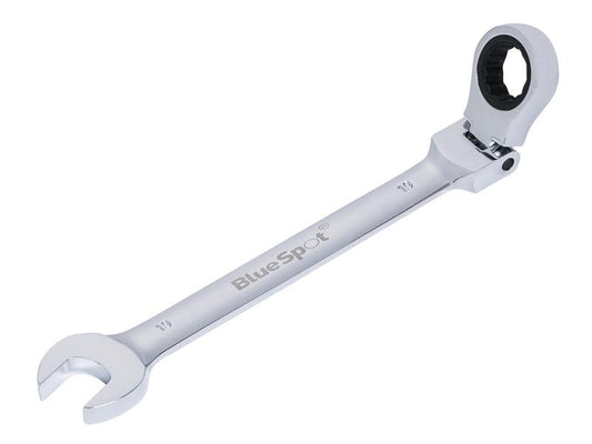 BlueSpot Tools 180° Flexible Head Ratchet Spanner 19mm B/S5115