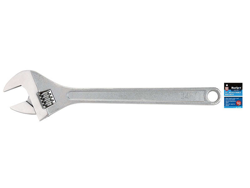 BlueSpot Adjustable Wrench 590mm 24in Jaw Capacity 62mm Chrome B/S6109