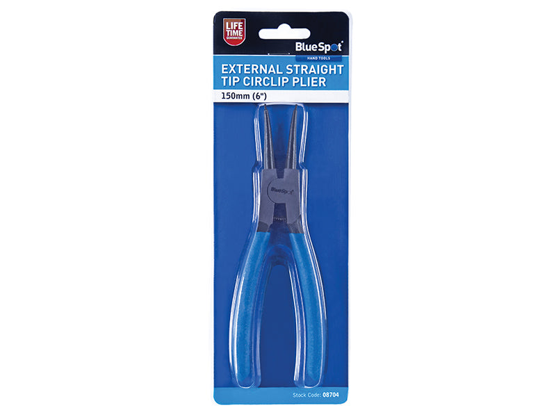 BlueSpot Tools Circlip Pliers External Straight 150mm (6in) B/S8704
