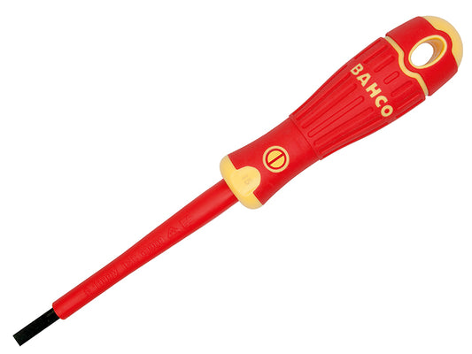 Bahco BAHCOFIT Insulated Slotted Screwdriver 4.0 x 100mm BAH196040100