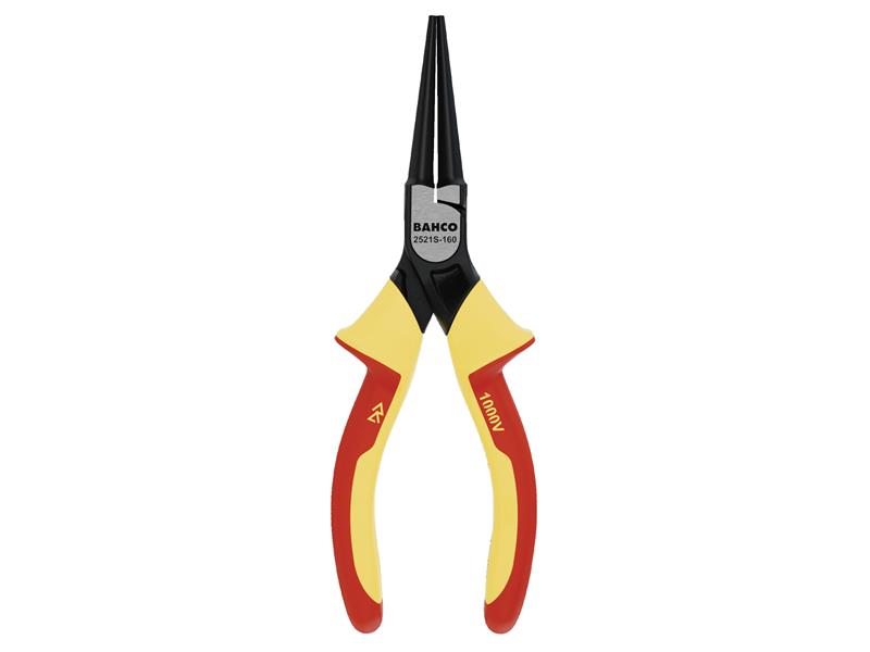 Bahco 2521S ERGO™ Insulated Round Nose Pliers 160mm (6.1/4in) BAH2521S160