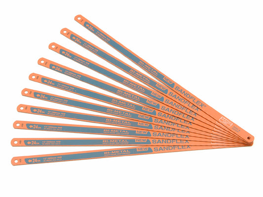 Bahco 3906 Sandflex® Hacksaw Blades 300mm (12in) x 24 TPI (Pack 10) BAH39062410P