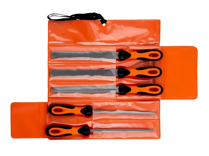 Bahco 200mm (8in) ERGO™ Engineering File Set, 5 Piece BAH47808
