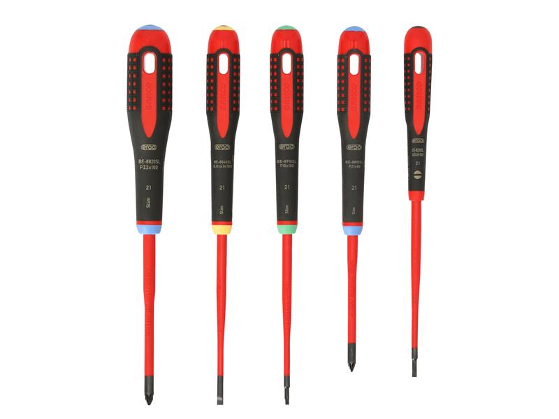Bahco BE-9872SL ERGO™ VDE Insulated Screwdriver Set, 5 Piece BAH9872SL