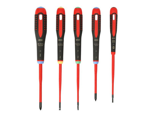 Bahco BE-9872SL ERGO™ VDE Insulated Screwdriver Set, 5 Piece BAH9872SL